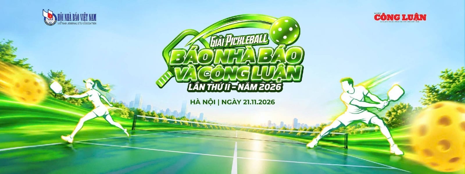 GIẢI PICKLEBALL BÁO NHÀ BÁO VÀ CÔNG LUẬN LẦN THỨ II – NĂM 2026 - ĐÔI NAM < 40