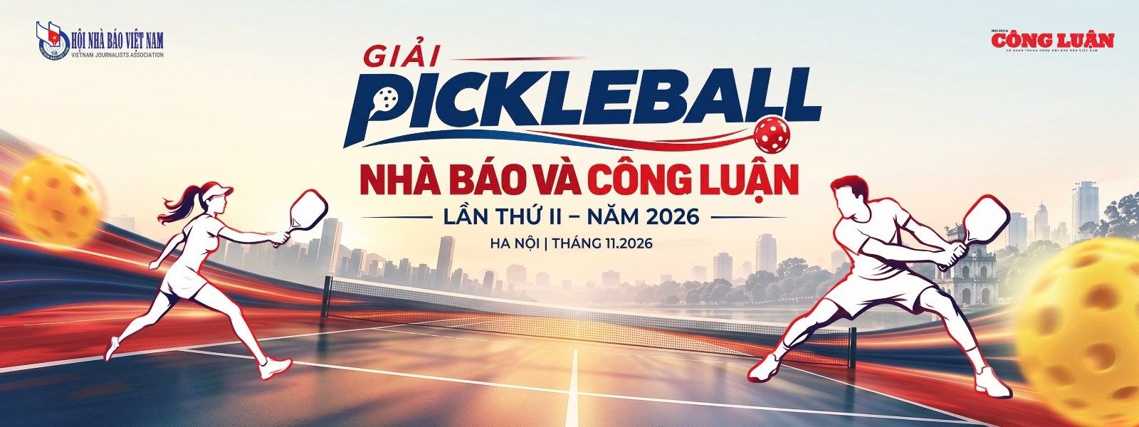 GIẢI PICKLEBALL BÁO NHÀ BÁO VÀ CÔNG LUẬN LẦN THỨ II – NĂM 2026
