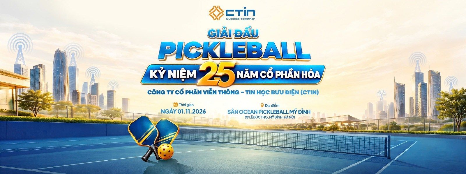 GIẢI PICKLEBALL KỶ NIỆM 25 NĂM CỔ PHẦN HÓA